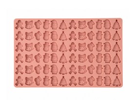 Molde silicona 72 mini figuras Navidad